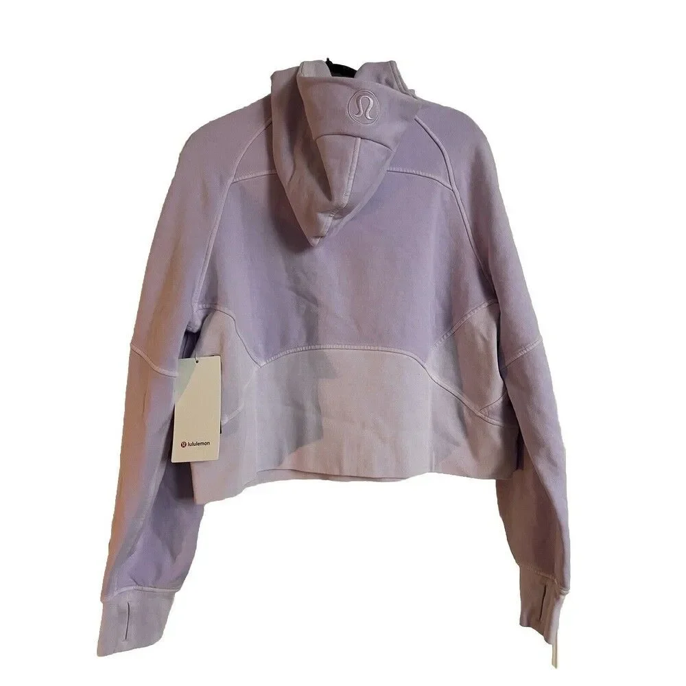 Lululemon Scuba Oversized Half Zip Hoodie - Mineral Dye Purple Cosmos Sz M/L